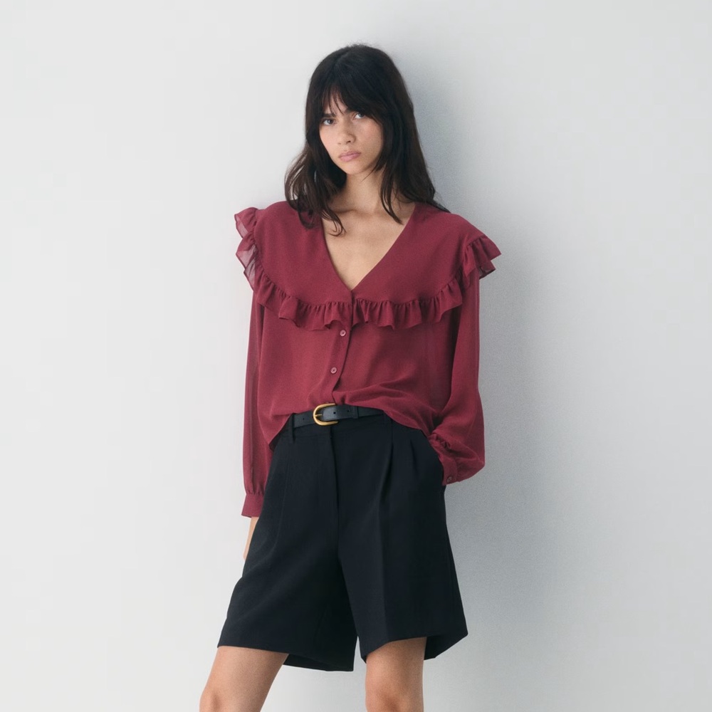 WILFRED Ruffle Blouse